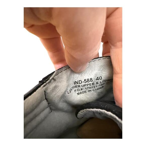 Alegria Indi Black Leather Bootie Women size 40 US 10 - Picture 6 of 7